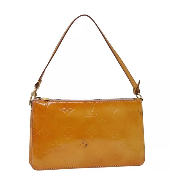 LOUIS VUITTON Vernis Lexington Pouch Marshmallow Pink M91057 LV Auth th4673 - Picture 1 of 16